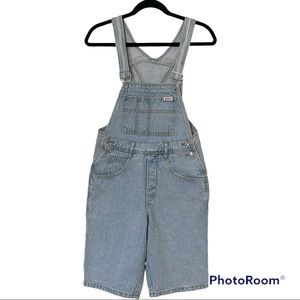 GUESS JEANS Vintage Y2K 90’s GEORGE Marciano Light Wash Denim Jean Overalls SZ 2